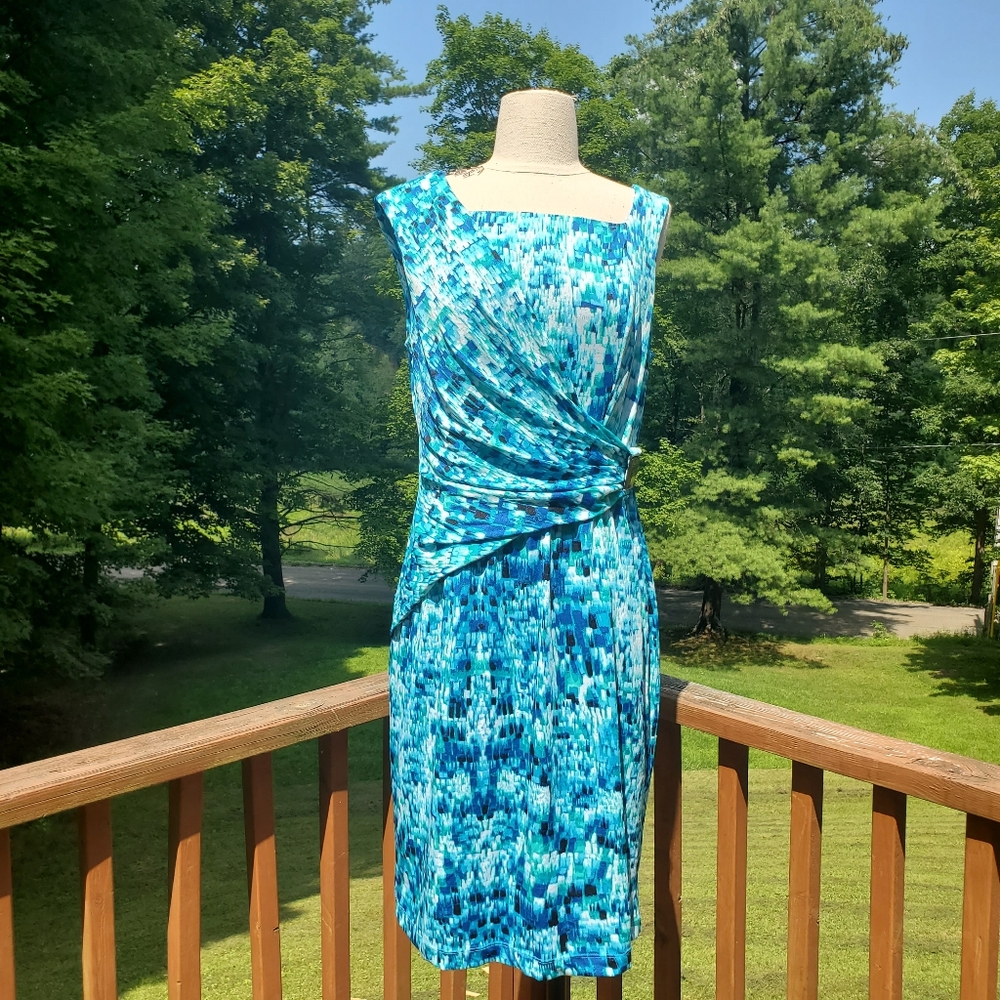 Blue dress by Sandra Darren